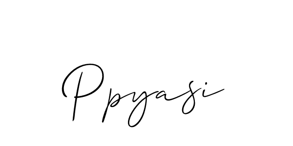 Also we have Ppyasi name is the best signature style. Create professional handwritten signature collection using Allison_Script autograph style. Ppyasi signature style 2 images and pictures png