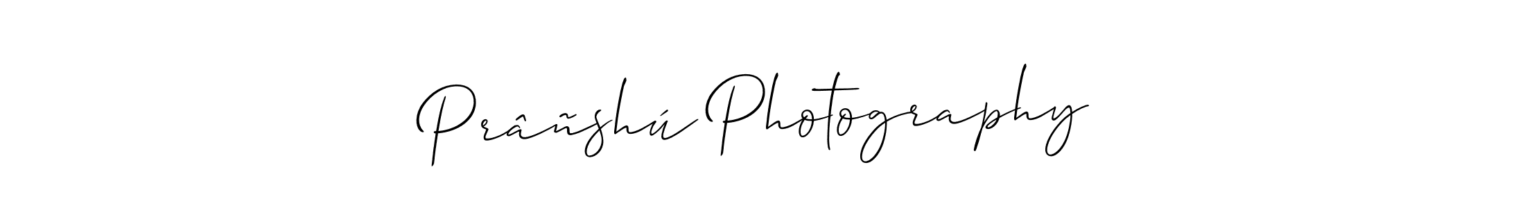 Similarly Allison_Script is the best handwritten signature design. Signature creator online .You can use it as an online autograph creator for name Prâñshú Photography. Prâñshú Photography signature style 2 images and pictures png