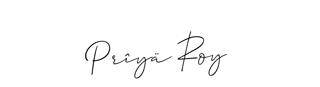 if you are searching for the best signature style for your name Prîyä Roy. so please give up your signature search. here we have designed multiple signature styles  using Allison_Script. Prîyä Roy signature style 2 images and pictures png