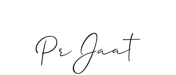 Similarly Allison_Script is the best handwritten signature design. Signature creator online .You can use it as an online autograph creator for name Pr Jaat. Pr Jaat signature style 2 images and pictures png