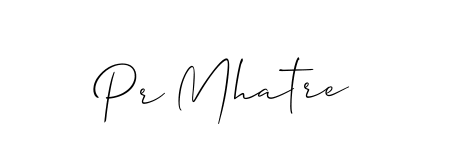 Make a short Pr Mhatre signature style. Manage your documents anywhere anytime using Allison_Script. Create and add eSignatures, submit forms, share and send files easily. Pr Mhatre signature style 2 images and pictures png