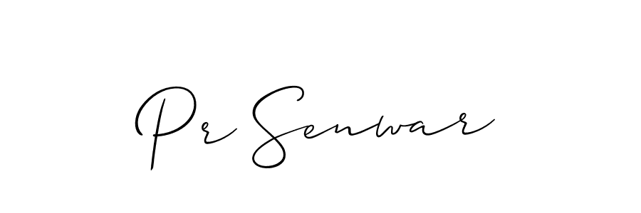 Make a short Pr Senwar signature style. Manage your documents anywhere anytime using Allison_Script. Create and add eSignatures, submit forms, share and send files easily. Pr Senwar signature style 2 images and pictures png