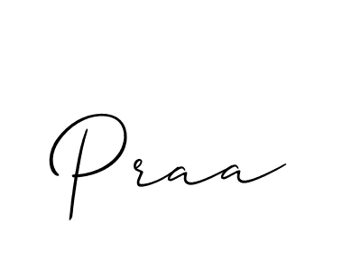 How to make Praa signature? Allison_Script is a professional autograph style. Create handwritten signature for Praa name. Praa signature style 2 images and pictures png