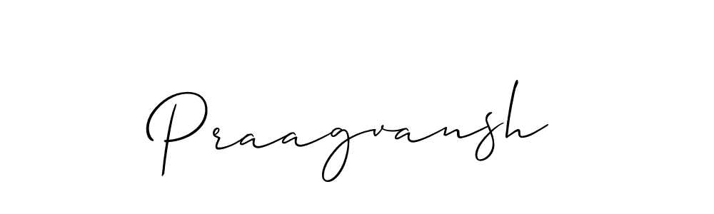 Create a beautiful signature design for name Praagvansh. With this signature (Allison_Script) fonts, you can make a handwritten signature for free. Praagvansh signature style 2 images and pictures png