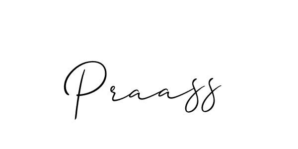 Design your own signature with our free online signature maker. With this signature software, you can create a handwritten (Allison_Script) signature for name Praass. Praass signature style 2 images and pictures png