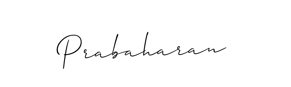 How to make Prabaharan name signature. Use Allison_Script style for creating short signs online. This is the latest handwritten sign. Prabaharan signature style 2 images and pictures png