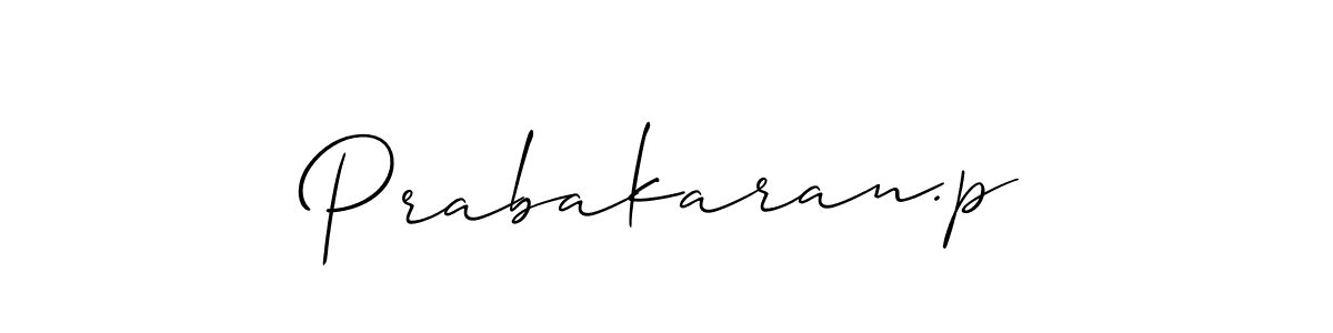 Also we have Prabakaran.p name is the best signature style. Create professional handwritten signature collection using Allison_Script autograph style. Prabakaran.p signature style 2 images and pictures png