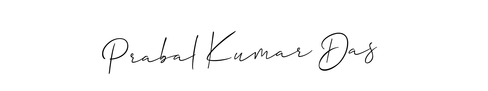 How to make Prabal Kumar Das name signature. Use Allison_Script style for creating short signs online. This is the latest handwritten sign. Prabal Kumar Das signature style 2 images and pictures png