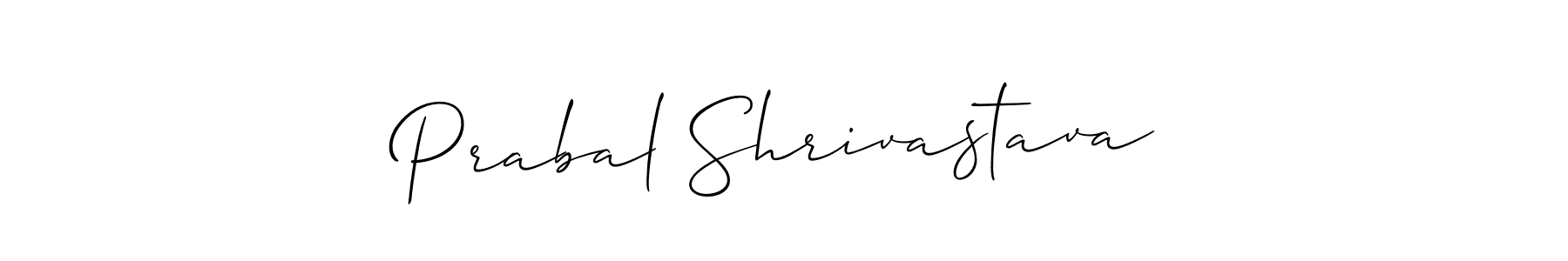 Allison_Script is a professional signature style that is perfect for those who want to add a touch of class to their signature. It is also a great choice for those who want to make their signature more unique. Get Prabal Shrivastava name to fancy signature for free. Prabal Shrivastava signature style 2 images and pictures png