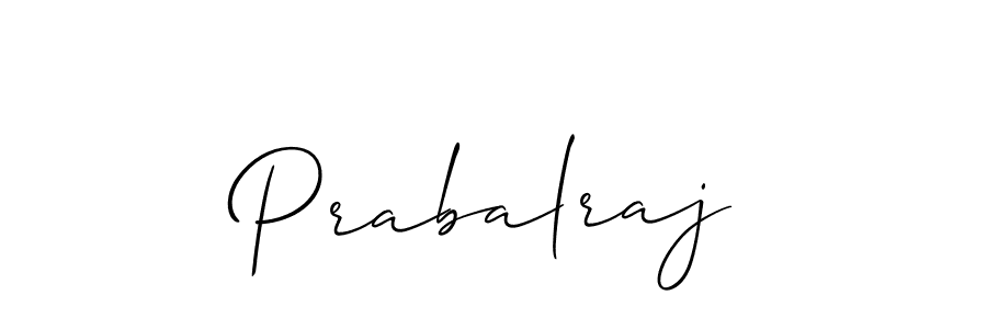 Use a signature maker to create a handwritten signature online. With this signature software, you can design (Allison_Script) your own signature for name Prabalraj. Prabalraj signature style 2 images and pictures png