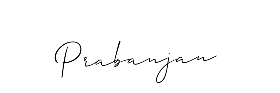 It looks lik you need a new signature style for name Prabanjan. Design unique handwritten (Allison_Script) signature with our free signature maker in just a few clicks. Prabanjan signature style 2 images and pictures png