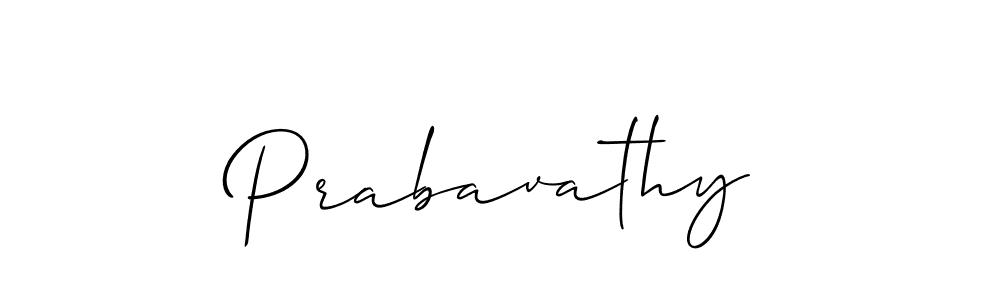 You should practise on your own different ways (Allison_Script) to write your name (Prabavathy) in signature. don't let someone else do it for you. Prabavathy signature style 2 images and pictures png