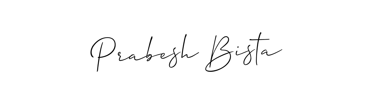 How to Draw Prabesh Bista signature style? Allison_Script is a latest design signature styles for name Prabesh Bista. Prabesh Bista signature style 2 images and pictures png