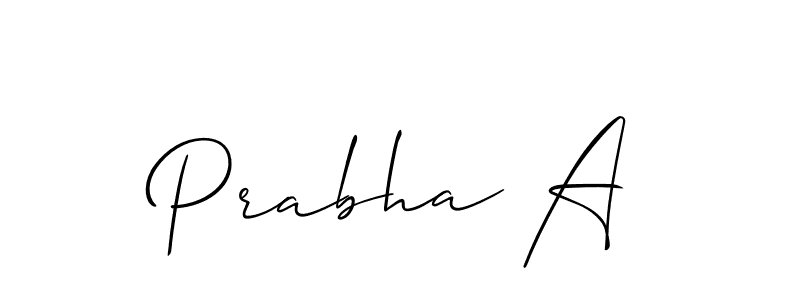 Best and Professional Signature Style for Prabha A. Allison_Script Best Signature Style Collection. Prabha A signature style 2 images and pictures png