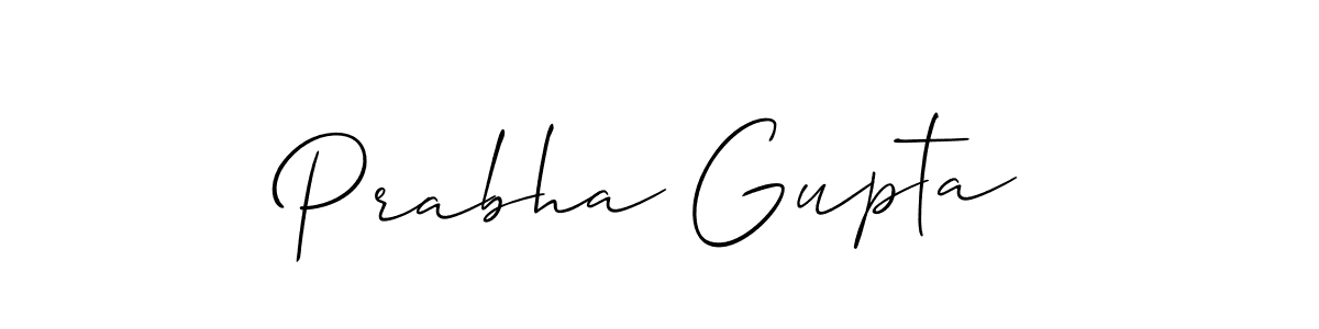 Prabha Gupta stylish signature style. Best Handwritten Sign (Allison_Script) for my name. Handwritten Signature Collection Ideas for my name Prabha Gupta. Prabha Gupta signature style 2 images and pictures png