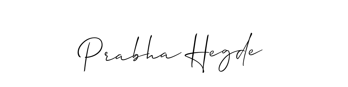 This is the best signature style for the Prabha Hegde name. Also you like these signature font (Allison_Script). Mix name signature. Prabha Hegde signature style 2 images and pictures png