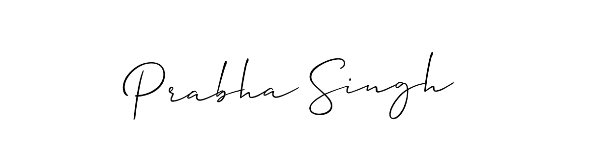 Also You can easily find your signature by using the search form. We will create Prabha Singh name handwritten signature images for you free of cost using Allison_Script sign style. Prabha Singh signature style 2 images and pictures png