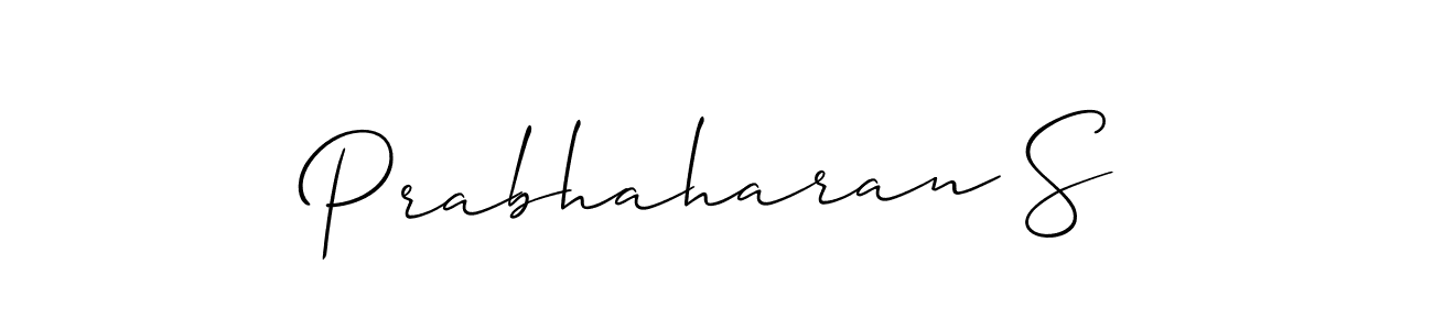 How to Draw Prabhaharan S signature style? Allison_Script is a latest design signature styles for name Prabhaharan S. Prabhaharan S signature style 2 images and pictures png