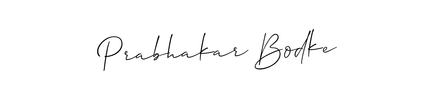 You should practise on your own different ways (Allison_Script) to write your name (Prabhakar Bodke) in signature. don't let someone else do it for you. Prabhakar Bodke signature style 2 images and pictures png
