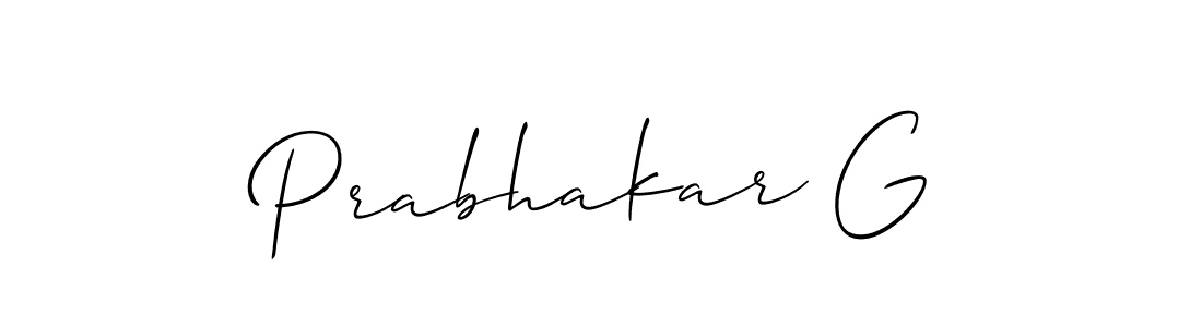 Make a beautiful signature design for name Prabhakar G. Use this online signature maker to create a handwritten signature for free. Prabhakar G signature style 2 images and pictures png