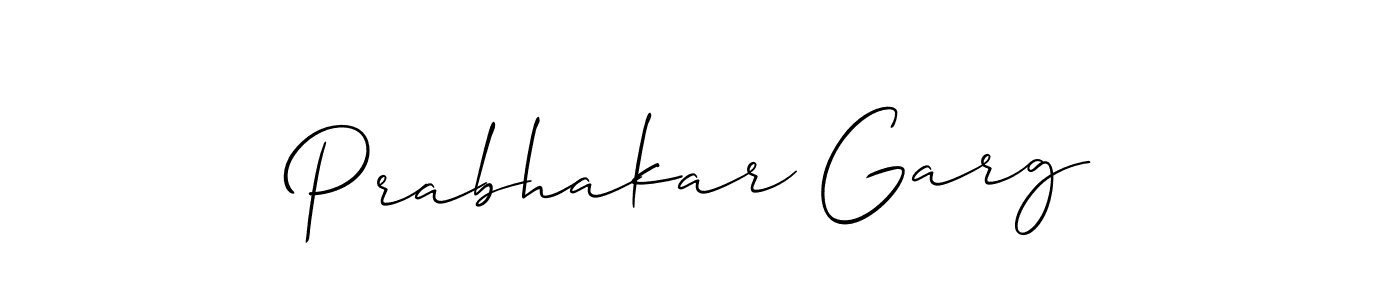 This is the best signature style for the Prabhakar Garg name. Also you like these signature font (Allison_Script). Mix name signature. Prabhakar Garg signature style 2 images and pictures png