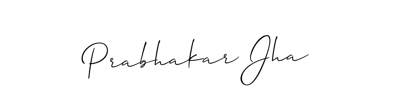 It looks lik you need a new signature style for name Prabhakar Jha. Design unique handwritten (Allison_Script) signature with our free signature maker in just a few clicks. Prabhakar Jha signature style 2 images and pictures png