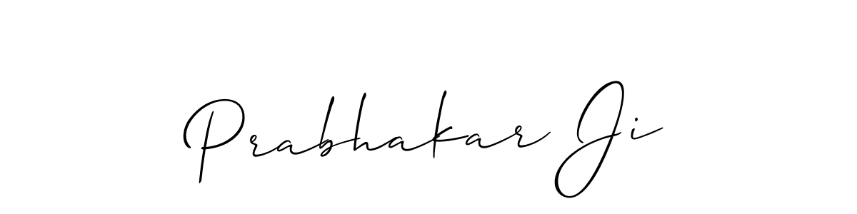The best way (Allison_Script) to make a short signature is to pick only two or three words in your name. The name Prabhakar Ji include a total of six letters. For converting this name. Prabhakar Ji signature style 2 images and pictures png
