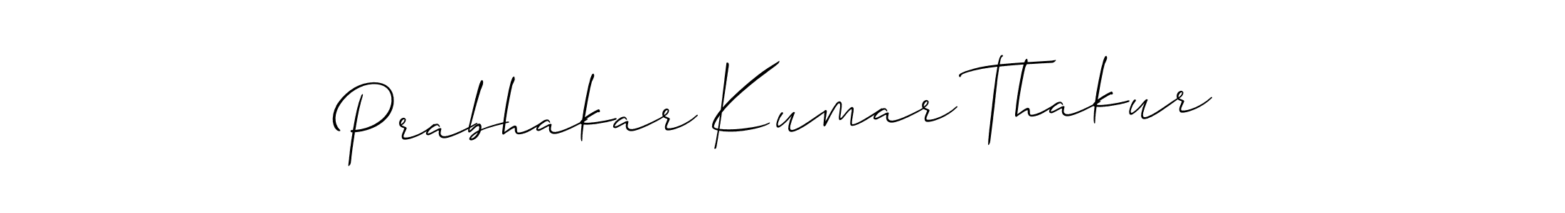 Also You can easily find your signature by using the search form. We will create Prabhakar Kumar Thakur name handwritten signature images for you free of cost using Allison_Script sign style. Prabhakar Kumar Thakur signature style 2 images and pictures png