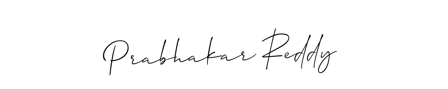 Design your own signature with our free online signature maker. With this signature software, you can create a handwritten (Allison_Script) signature for name Prabhakar Reddy. Prabhakar Reddy signature style 2 images and pictures png