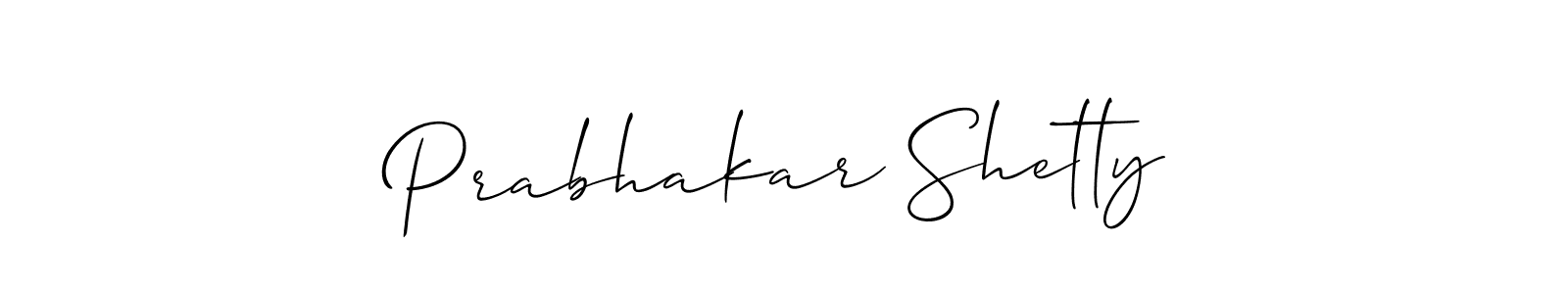How to make Prabhakar Shetty signature? Allison_Script is a professional autograph style. Create handwritten signature for Prabhakar Shetty name. Prabhakar Shetty signature style 2 images and pictures png