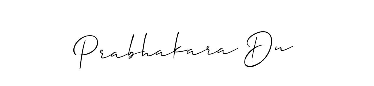 You should practise on your own different ways (Allison_Script) to write your name (Prabhakara Dn) in signature. don't let someone else do it for you. Prabhakara Dn signature style 2 images and pictures png