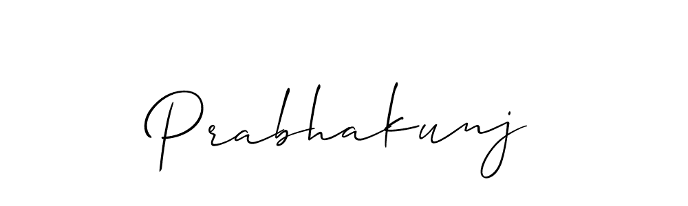 Prabhakunj stylish signature style. Best Handwritten Sign (Allison_Script) for my name. Handwritten Signature Collection Ideas for my name Prabhakunj. Prabhakunj signature style 2 images and pictures png