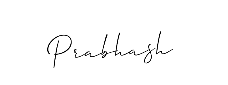 Use a signature maker to create a handwritten signature online. With this signature software, you can design (Allison_Script) your own signature for name Prabhash. Prabhash signature style 2 images and pictures png