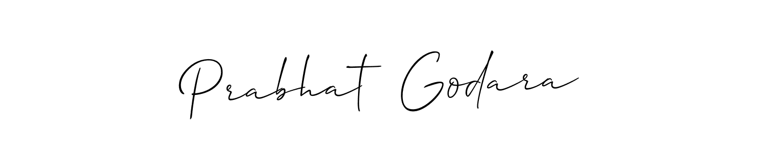 How to make Prabhat  Godara signature? Allison_Script is a professional autograph style. Create handwritten signature for Prabhat  Godara name. Prabhat  Godara signature style 2 images and pictures png