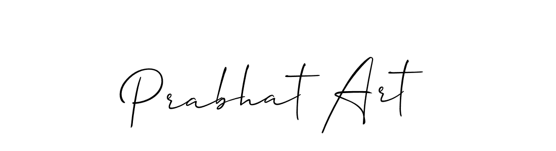 Make a beautiful signature design for name Prabhat Art. With this signature (Allison_Script) style, you can create a handwritten signature for free. Prabhat Art signature style 2 images and pictures png