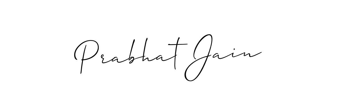 Create a beautiful signature design for name Prabhat Jain. With this signature (Allison_Script) fonts, you can make a handwritten signature for free. Prabhat Jain signature style 2 images and pictures png