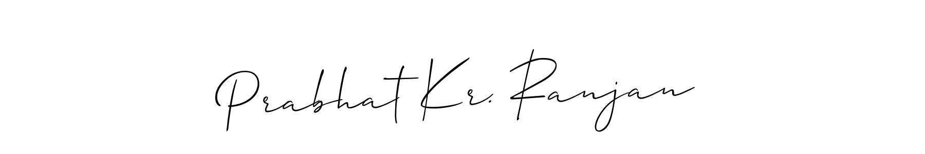 Design your own signature with our free online signature maker. With this signature software, you can create a handwritten (Allison_Script) signature for name Prabhat Kr. Ranjan. Prabhat Kr. Ranjan signature style 2 images and pictures png
