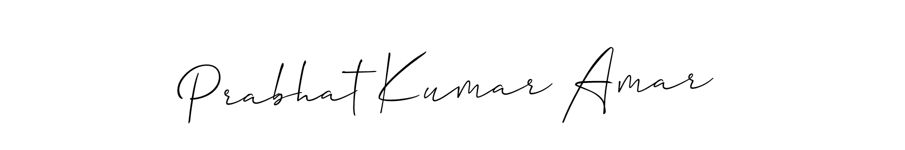 Design your own signature with our free online signature maker. With this signature software, you can create a handwritten (Allison_Script) signature for name Prabhat Kumar Amar. Prabhat Kumar Amar signature style 2 images and pictures png