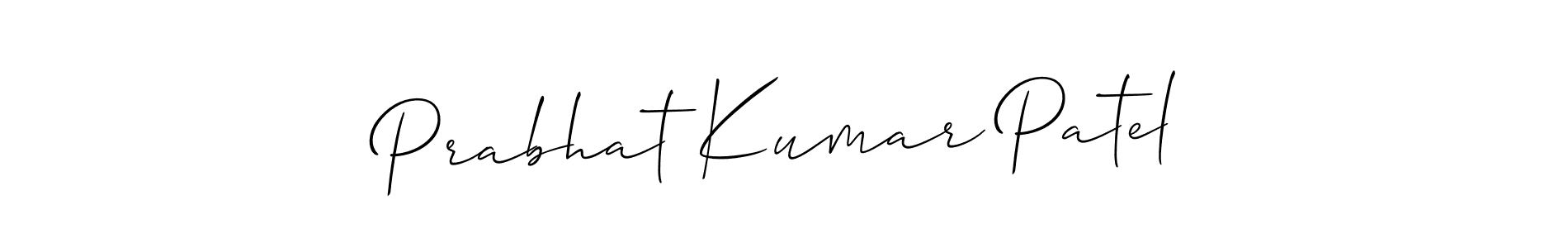 Also we have Prabhat Kumar Patel name is the best signature style. Create professional handwritten signature collection using Allison_Script autograph style. Prabhat Kumar Patel signature style 2 images and pictures png