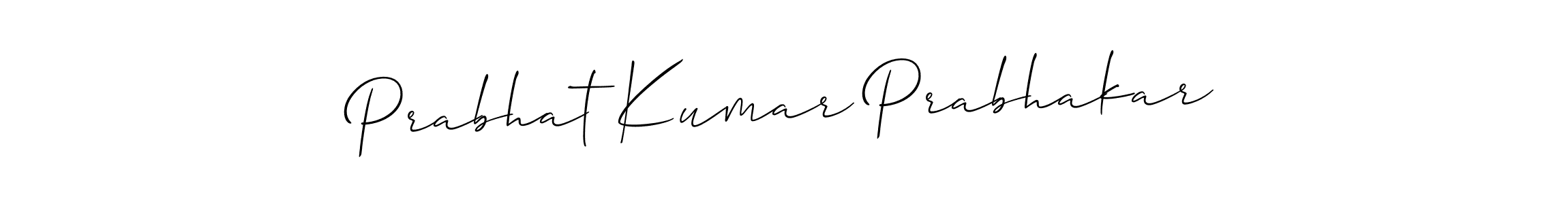 Design your own signature with our free online signature maker. With this signature software, you can create a handwritten (Allison_Script) signature for name Prabhat Kumar Prabhakar. Prabhat Kumar Prabhakar signature style 2 images and pictures png