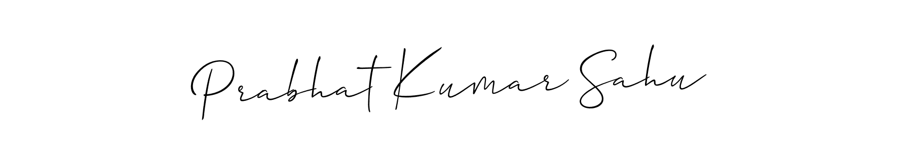 Use a signature maker to create a handwritten signature online. With this signature software, you can design (Allison_Script) your own signature for name Prabhat Kumar Sahu. Prabhat Kumar Sahu signature style 2 images and pictures png