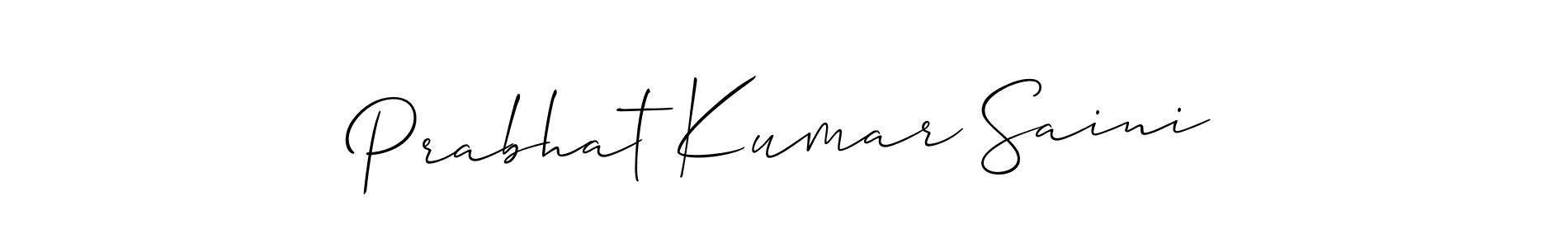 Design your own signature with our free online signature maker. With this signature software, you can create a handwritten (Allison_Script) signature for name Prabhat Kumar Saini. Prabhat Kumar Saini signature style 2 images and pictures png