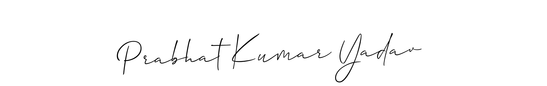 It looks lik you need a new signature style for name Prabhat Kumar Yadav. Design unique handwritten (Allison_Script) signature with our free signature maker in just a few clicks. Prabhat Kumar Yadav signature style 2 images and pictures png