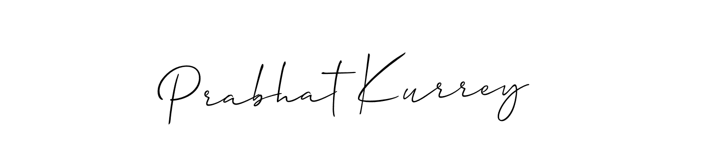 Design your own signature with our free online signature maker. With this signature software, you can create a handwritten (Allison_Script) signature for name Prabhat Kurrey. Prabhat Kurrey signature style 2 images and pictures png