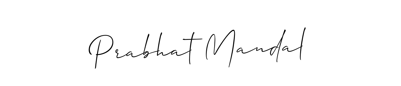 Make a short Prabhat Mandal signature style. Manage your documents anywhere anytime using Allison_Script. Create and add eSignatures, submit forms, share and send files easily. Prabhat Mandal signature style 2 images and pictures png