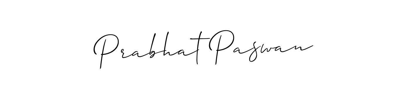Also we have Prabhat Paswan name is the best signature style. Create professional handwritten signature collection using Allison_Script autograph style. Prabhat Paswan signature style 2 images and pictures png