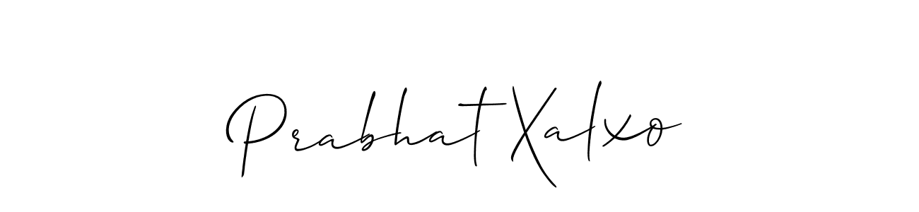 How to make Prabhat Xalxo signature? Allison_Script is a professional autograph style. Create handwritten signature for Prabhat Xalxo name. Prabhat Xalxo signature style 2 images and pictures png