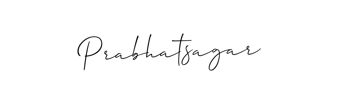 Allison_Script is a professional signature style that is perfect for those who want to add a touch of class to their signature. It is also a great choice for those who want to make their signature more unique. Get Prabhatsagar name to fancy signature for free. Prabhatsagar signature style 2 images and pictures png