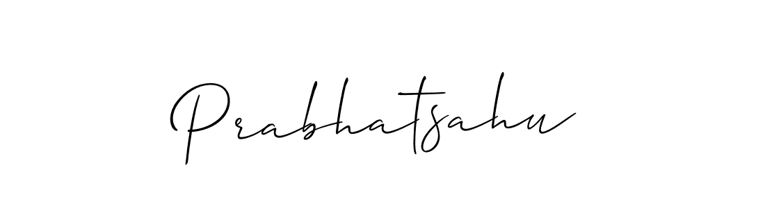 Allison_Script is a professional signature style that is perfect for those who want to add a touch of class to their signature. It is also a great choice for those who want to make their signature more unique. Get Prabhatsahu name to fancy signature for free. Prabhatsahu signature style 2 images and pictures png