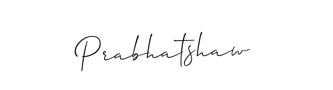 It looks lik you need a new signature style for name Prabhatshaw. Design unique handwritten (Allison_Script) signature with our free signature maker in just a few clicks. Prabhatshaw signature style 2 images and pictures png